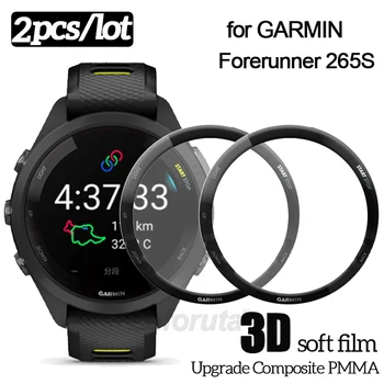 Защитная пленка для экрана Garmin Forerunner 265S Full Cover 3D Изогнутая Ультратонкая HD-защитная пленка для Forerunner 265 (не стеклянная) Изображение