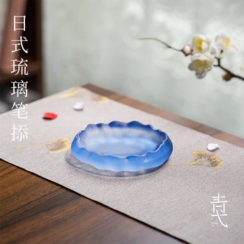 Кисть для глазури в японском стиле, Многофункциональная Чернильная тарелка для бассейна, Специальная маленькая емкость для чернил Изображение