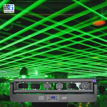Лазерный движущийся головной свет, Движущийся луч, Лазерный луч, 6 глаз, RGB, движущийся лазер, DMX, Эффект движущегося луча на сцене для DJ дискотеки, вечеринки, свадьбы Изображение