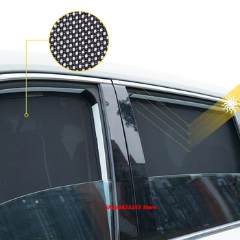 Магнитная Автомобильная Солнцезащитная Сетка для Audi Q3 Sportback 2020 2021 2022 Солнцезащитный Козырек на Боковое стекло Солнцезащитный Крем InsulationUV Block Net Изображение
