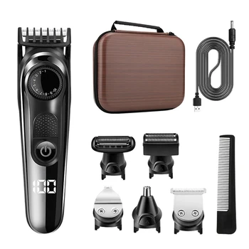 Многофункциональная электрическая машинка для стрижки волос в носу с триммером для бакенбард Для мужчин Изображение