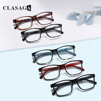 Модные Очки для чтения в стиле ретро CLASAGA, пружинный шарнир, ультралегкая защита глаз Для мужчин и женщин Изображение