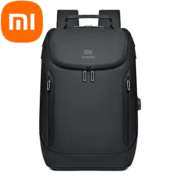 Мужская сумка Xiaomi для ноутбука большой емкости, деловой рюкзак для отдыха, многофункциональные сумки для поездок на работу Изображение