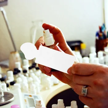 Набор для тестирования духов из ароматической бумаги 100 шт., полоски Super Thick Fragrance White, Профессиональная поставка Изображение