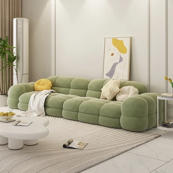 Напольный Модульный диван С элегантной защитой-подушкой, диван для спальни, 3-местный ленивый секционный Woonkamer Banken, мебель для гостиной Изображение