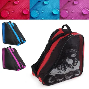 Новая сумка для переноски роликовых коньков с плечевым ремнем для детей и взрослых, нейлоновые сумки Torage Изображение