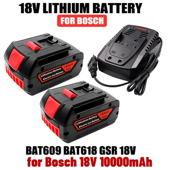 Новый Аккумулятор 18V 6.0Ah для Электродрели Bosch 18 V Литий-ионный Аккумулятор BAT609 BAT609G BAT618 BAT618G BAT614 Изображение