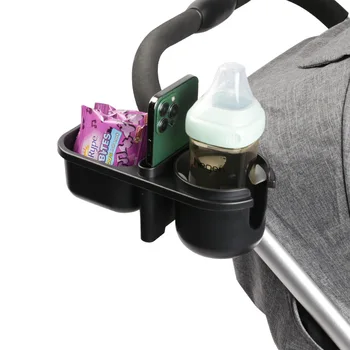 Новый продукт 1/3 Подстаканника для коляски Подставка для мобильного телефона Закусок Аксессуары для детской бутылочки Воды Изображение