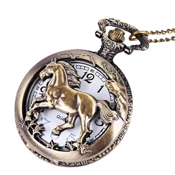 Ожерелье-цепочка Лучшие подарки для дедушки, папы, Часы, Винтажные ретро Мужские часы, Перезаряжаемые часы Для мужчин Изображение
