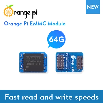 Оранжевый модуль Pi 64GB EMMC для платы OPI 5 Plus с высокой скоростью чтения и записи Изображение
