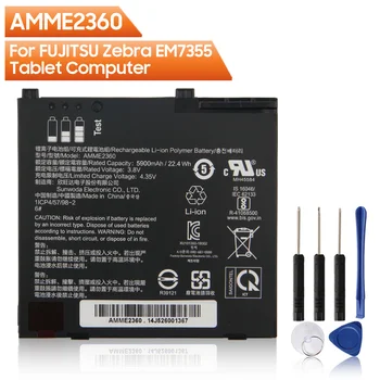 Оригинальная Сменная Батарея AMME2360 Для Планшетного компьютера FUJITSU Zebra EM7355 1ICP4/57/98-2 13J324002978 5900 мАч Изображение