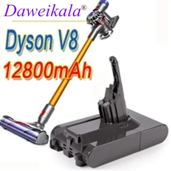 Оригинальный Аккумулятор DysonV8 12800 мАч 21,6 В для Dyson V8 Absolute/Пушистый/Животный Литий-ионный Пылесос Аккумуляторная Батарея Изображение