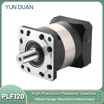 Планетарный редуктор YunDuan 19 мм/22 мм/24 мм Входной 110 мм 130 мм Фланцевый редуктор Понижающий редуктор для серводвигателя мощностью 1 кВт-3 кВт Изображение