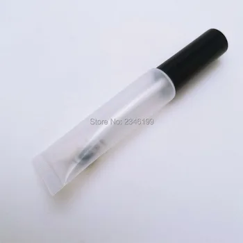 Прозрачный мягкий тюбик блеска для губ В упаковке 25 штук, тюбик блеска для губ в упаковке с кисточкой Изображение