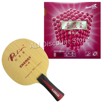 Профессиональная комбинированная ракетка для настольного тенниса и пинг-понга Palio ENERGY 03 Blade с 2 шт. резинками Reactor Corbor FL Изображение