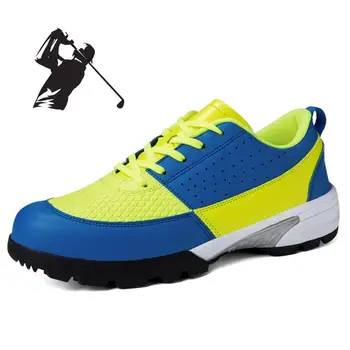 Профессиональная обувь для гольфа для мужчин, Большие размеры 36-46, уличные кроссовки для гольфа, женская удобная обувь для гольфистов, прогулочные кроссовки Изображение