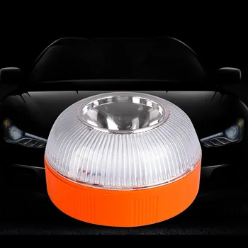 Светодиодный Автомобильный аварийный фонарь Омологированный Одобренный Автомобильный аварийный маяк LightRechargeable Magnetic Induction Strobe Light Изображение