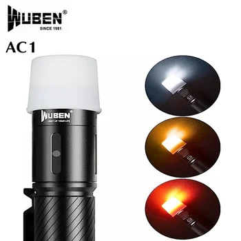 Силиконовый Рассеиватель фонарика WUBEN AC1 с мягким световым эффектом Подходит для C3 L50 L50S TO40R TO46R с колпачками ламп диаметром 24,5-26 мм Изображение