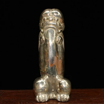 Статуя Ремесла Китайский Резной Охранник Фу Собаки Лев Злые Духи Голова Зверя Статуя Изображение
