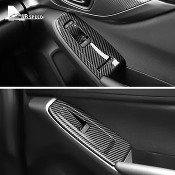Стиль ABS Из Углеродного Волокна Для Subaru WRX 2022 2023 Автомобильные Аксессуары Дверной Подлокотник Кнопка Включения Стеклоподъемника Панель Наклейка Крышка Отделка Изображение