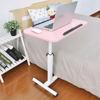 Съемный стол для ноутбука, кровать, ленивый стол, простой современный Складной Компактный журнальный столик, свободно перемещающийся вверх и вниз Изображение