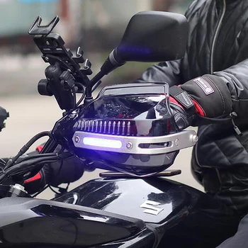 Универсальные Высококачественные Мотоциклетные Ручные Щитки со светодиодной Подсветкой Указателя поворота для Suzuki Gsxr 600 750 1000 Hayabusa 1300R Изображение