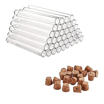 Упаковка из 40 пластиковых пробирок с пробками Пробирки с пробкой для конфет 