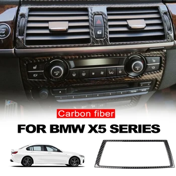 Центральная Навигационная Накладка Из Углеродного Волокна, Защита От царапин, Экран Дисплея, Навигационная Рамка, Наклейка Для BMW X5 E70 X6 E71 2007-2014 Изображение