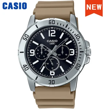 Часы Casio, мужской топ, роскошный костюм, кварцевые часы, военные, спортивные, для отдыха, водонепроницаемые, светящиеся, электронные часы серии MTP-VD300 Изображение