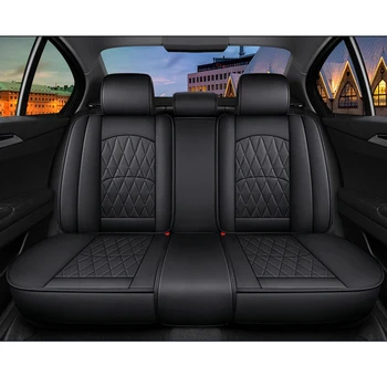 Чехлы для автомобильных сидений из искусственной кожи LUNDA для Mitsubishi Pajero 4 2 Sport Outlander Xl Asx, аксессуары для интерьера, Автостайлинг Изображение