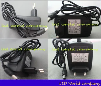 Штепсельная вилка США ЕС от 100-240 В переменного тока до постоянного 12 В 2A, импульсный источник питания, преобразователь, адаптер, осветительные трансформаторы 12v2A Изображение