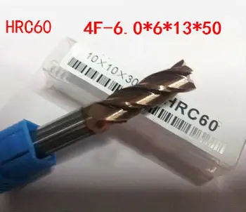фрезерный инструмент с ЧПУ TAPC из вольфрамового сплава HRC60 4F*6.0*6*15*50 Изображение
